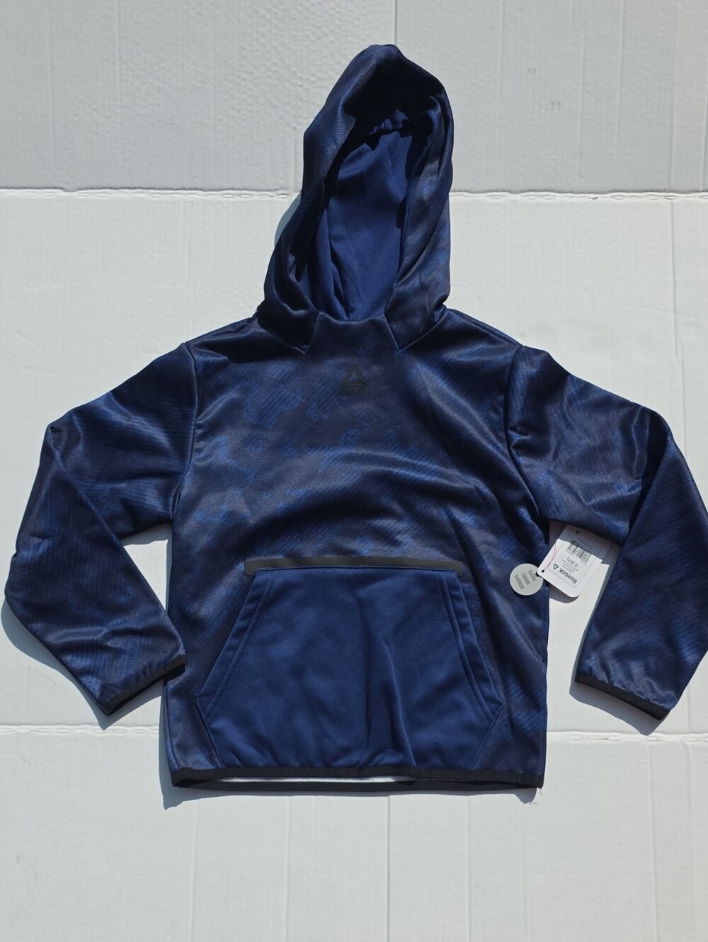 Reebok Boys Navy Blue Hooded Sweatshirt